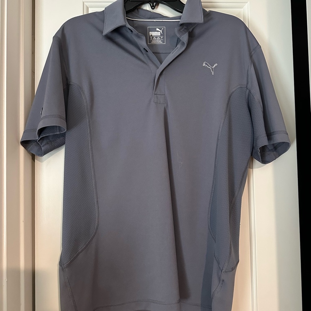 Puma Men's Gray Polo Shirt